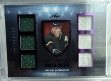 2022-23 Leaf ITG used Game Used Gear Memorabilia Mike Modano NHL GUG-24 /35