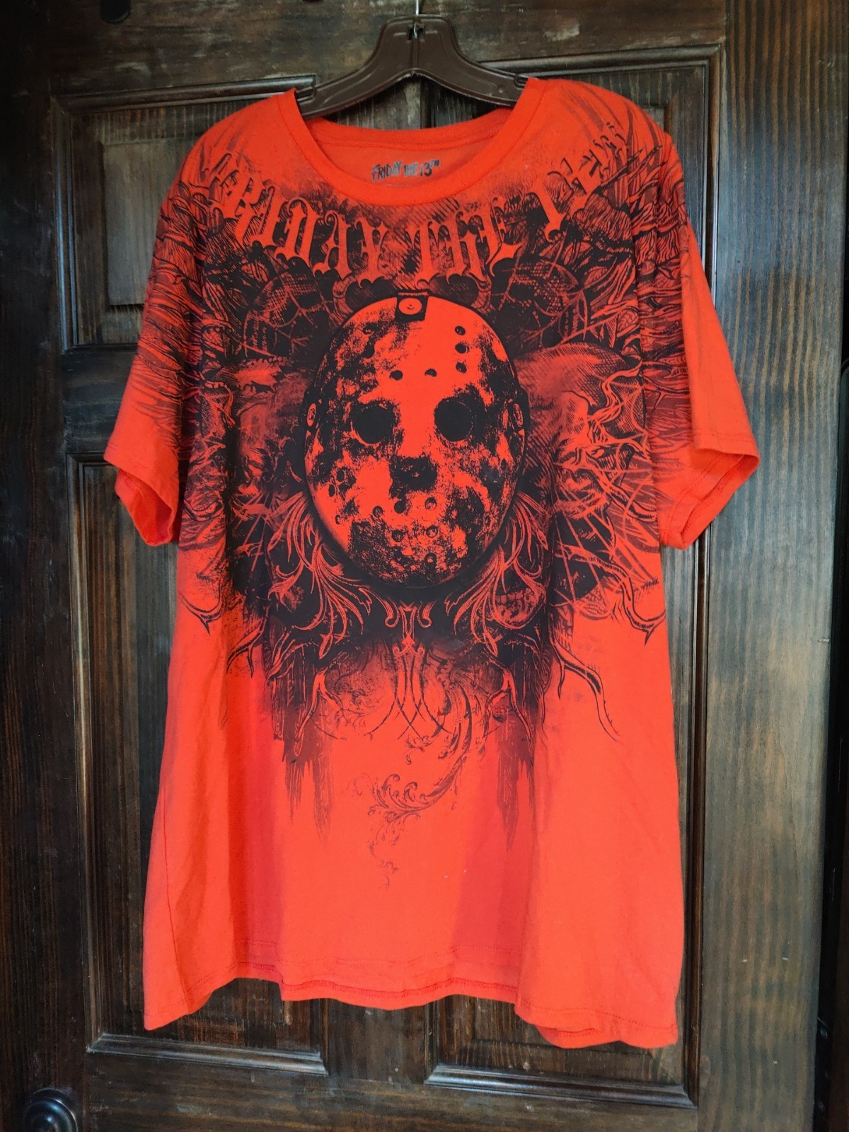 Jason Voorhees Mask T-Shirt Friday The 13th Halloween Horror Movie 2XL Shirt