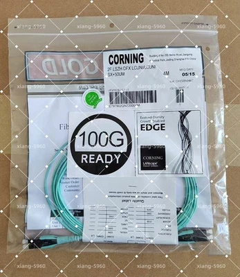 lot of 10 Corning Optical Fiber Cables jumper (4M) LSZH multimode Lc to Lc - Image 1 of 4