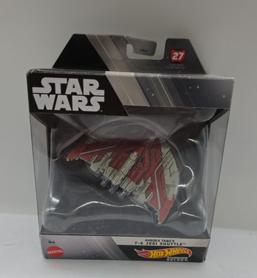 Star Wars Hot Wheels Starships Select AHSOKA T-6 JEDI SHUTTLE #27 1:50 HTJ87