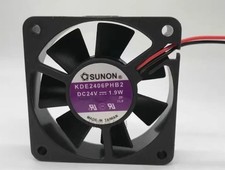 SUNON 6015 KDE2406PHB2 DC24V 1.9W 6CM 2-wire high-end inverter cooling fan