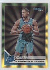 2019 Panini Donruss Rated Rookie Holo Green & Yellow Laser PJ Washington Jr n0c
