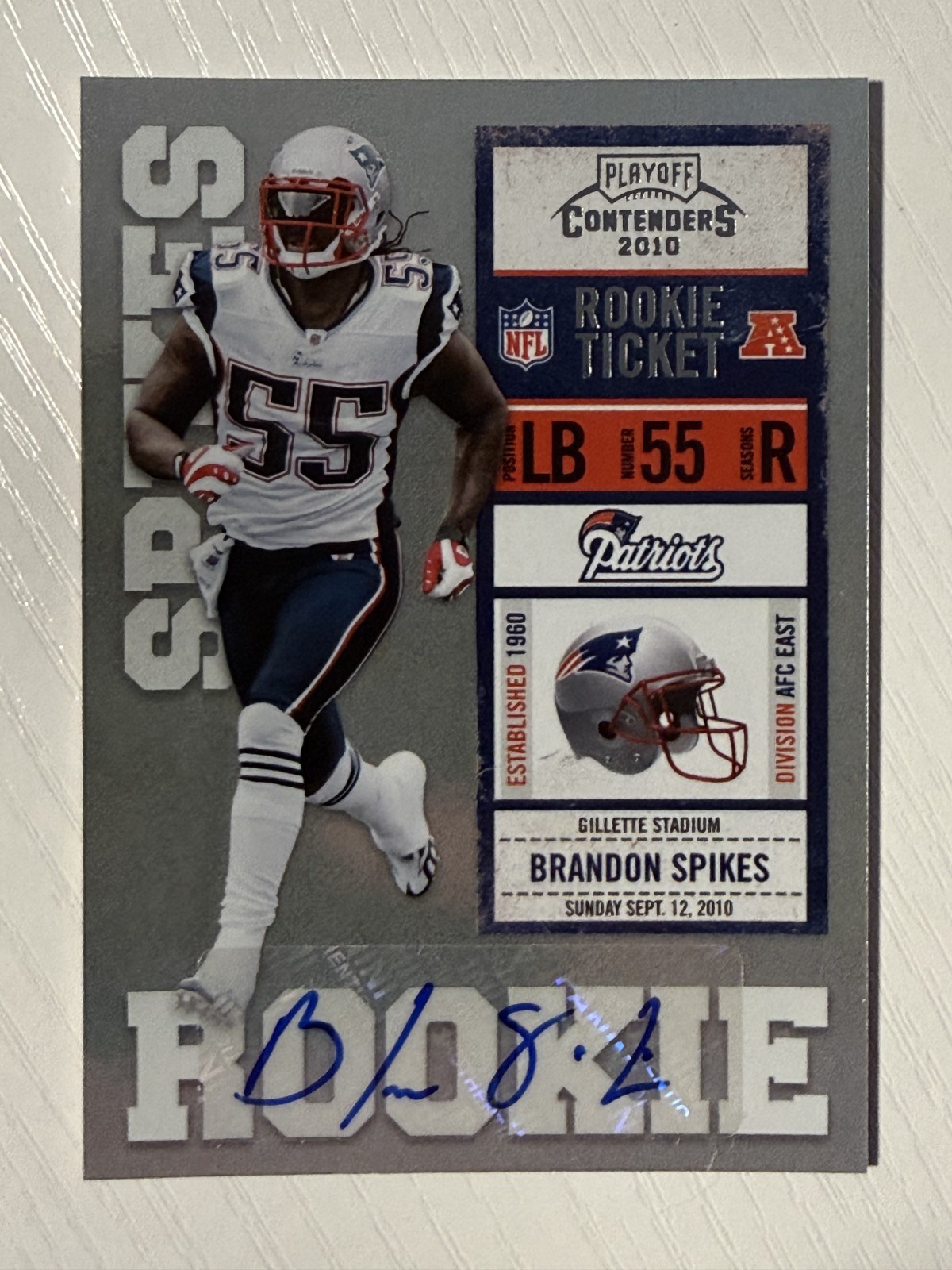 Brandon Spikes Playoff Contenders #109 Autograph