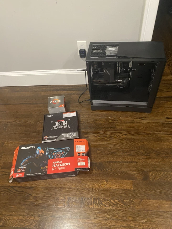 Tarjeta de gráficos Pc RX 7900 XT preconstruida con placa base B550M Pro VDH Gen 3 funciona Foto 4 de 4