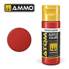 Ammo Atom-20031 Blood Red Acrylic Lacquer Model Paint 20ml Ammo Atom-20031 Blood Red Acrylic Lacquer Model Paint 20ml