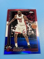 Andrew Wiggins Miami Heat Basketball Red White and Blue Refractor Excellent
