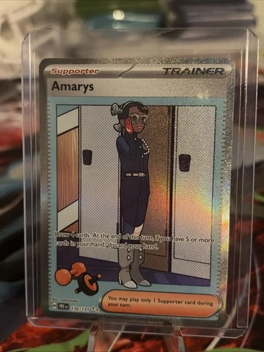 Pokemon Amarys 170/131 Sv Prismatic Evolutions SIR Holo EN Trainer Supporter