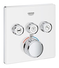 Grohe 29 165 SmartControl Triple Function Thermostatic Valve Trim - White