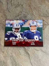 2000 Topps Football Lone Star Legends - Emmitt Smith, Troy Aikman