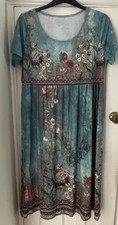 Womens Floral Boho Maxi Dress Ladies Summer Swing Kaftan Sundress XL