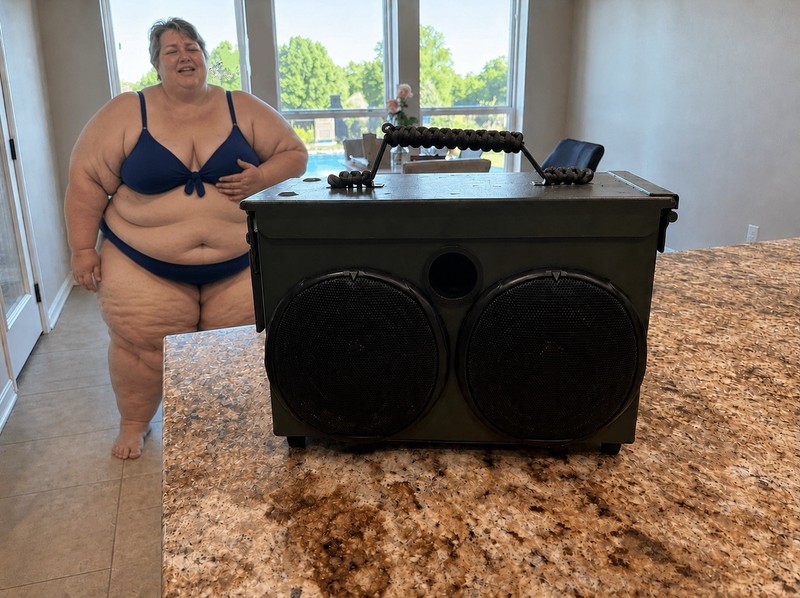 Custom 1776 Ammo Can Box Speaker Bluetooth