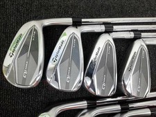 TaylorMade QI MAX Lite Iron Set 6-Pw,Aw,Sw 7pc Flex Stiff Original Shaft Steel