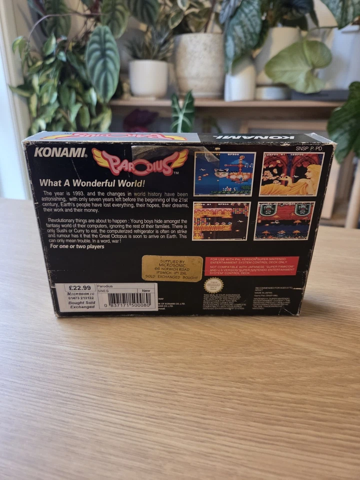 Parodius - SNES - Super Nintendo - PAL - NINTENDO — 第 4/4 张图片