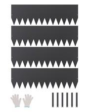 VEVOR Steel Landscape Edging 4 Packs 40 x 12in Rust-Resistant Garden Edging