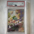 Pokémon TCG 2024 Stellar Crown Bulbasaur 143/142 Illus Rare Holo PSA 9