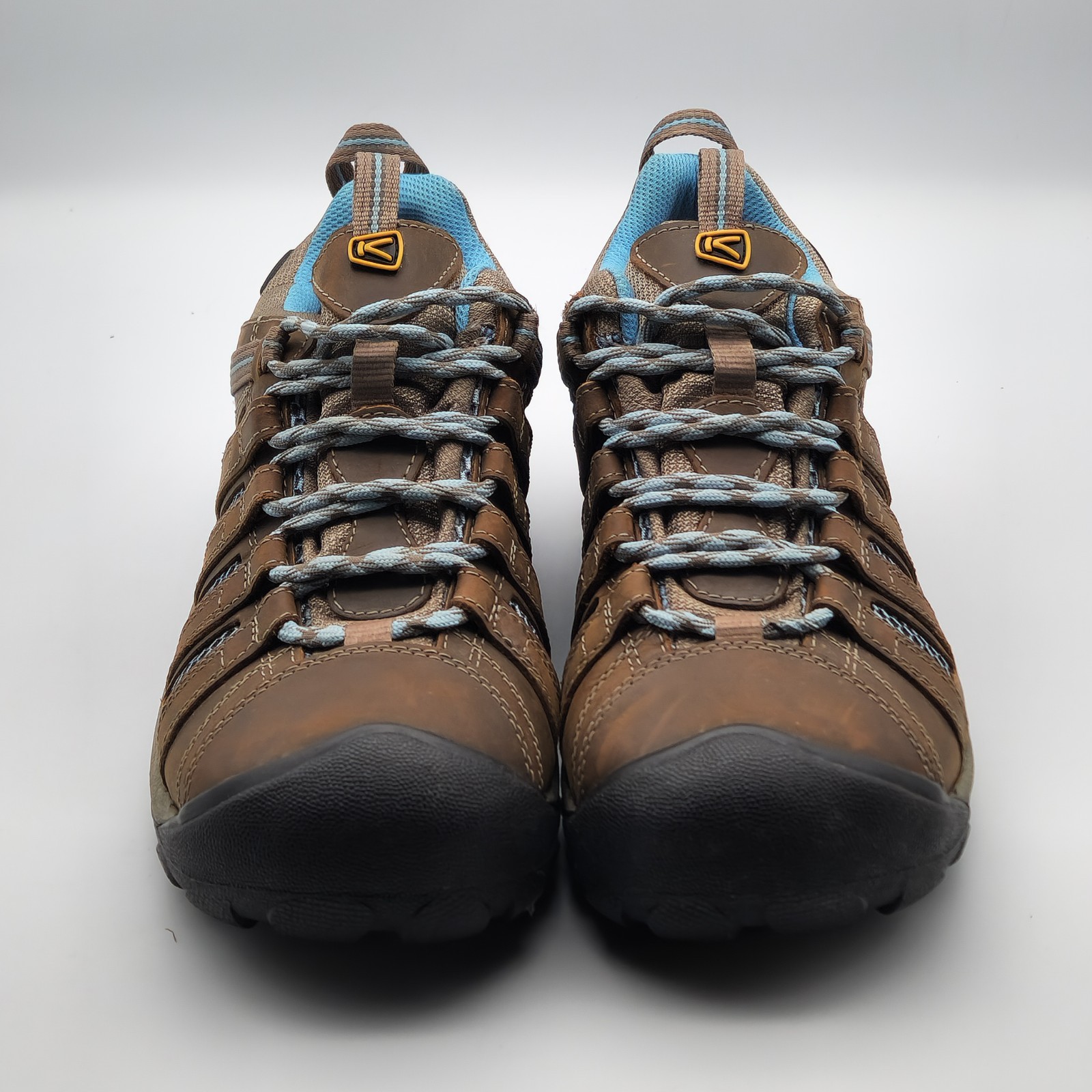 ?? Scarpe da trekking Keen da donna taglia 11 in pelle marrone Voyageur stringate??