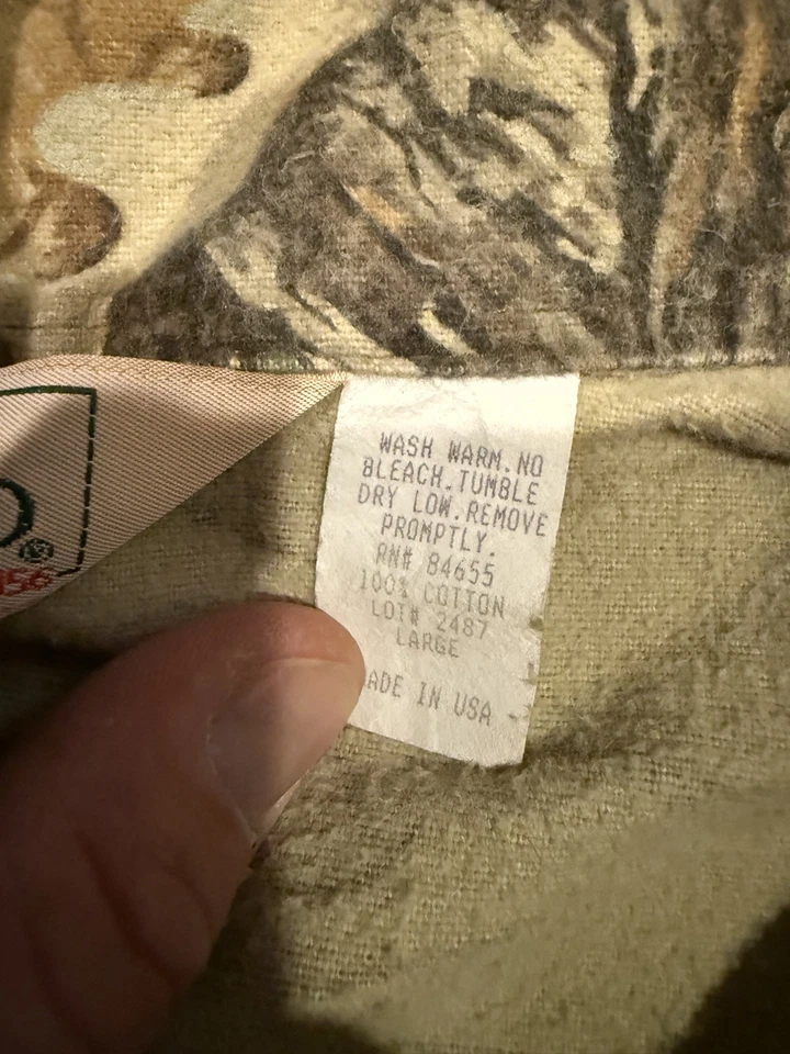 Chaqueta de Caza Vintage RedHead Realtree Advantage Camuflada Gamuza Hombre’s Grande EE. UU. Foto 2 de 3