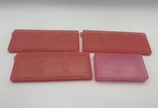 Nintendo DS Pink Cartridge Case Game Plastic Game Holders Lot of 4