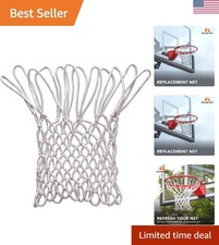 Ultra Heavy Duty UV-Resistant Nylon Basketball Net - All-Weather Performance