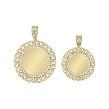 Picture Frame Pendant - 14K Yellow Gold