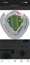 2 50 Yd Ln Football Tickets For Pinstripe Bowl Penn State Vs Clemson  Mobile Tx