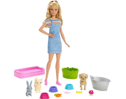 Barbie Play n Wash Pets Haustier Badespaß Mattel FXH11 (14913) NEUWERTIG - Picture 2 of 2