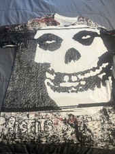 MISFITS Crimson Ghost AOP T-Shirt XL punk hc SAMHAIN DANZIG horror goth