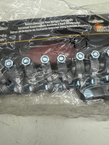Parts Master 903-10 Top Post Battery Terminal; 10-Pack; Chrome; 6 And 12