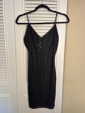 Windsor Black Beaded Slip Dress - Elegant Evening Dress
