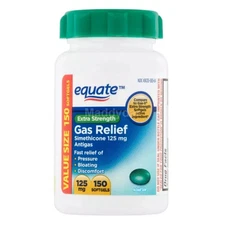 Gas X Comparison Equate Extra Strength Gas Relief Simethicone 125mg 72 Softgels