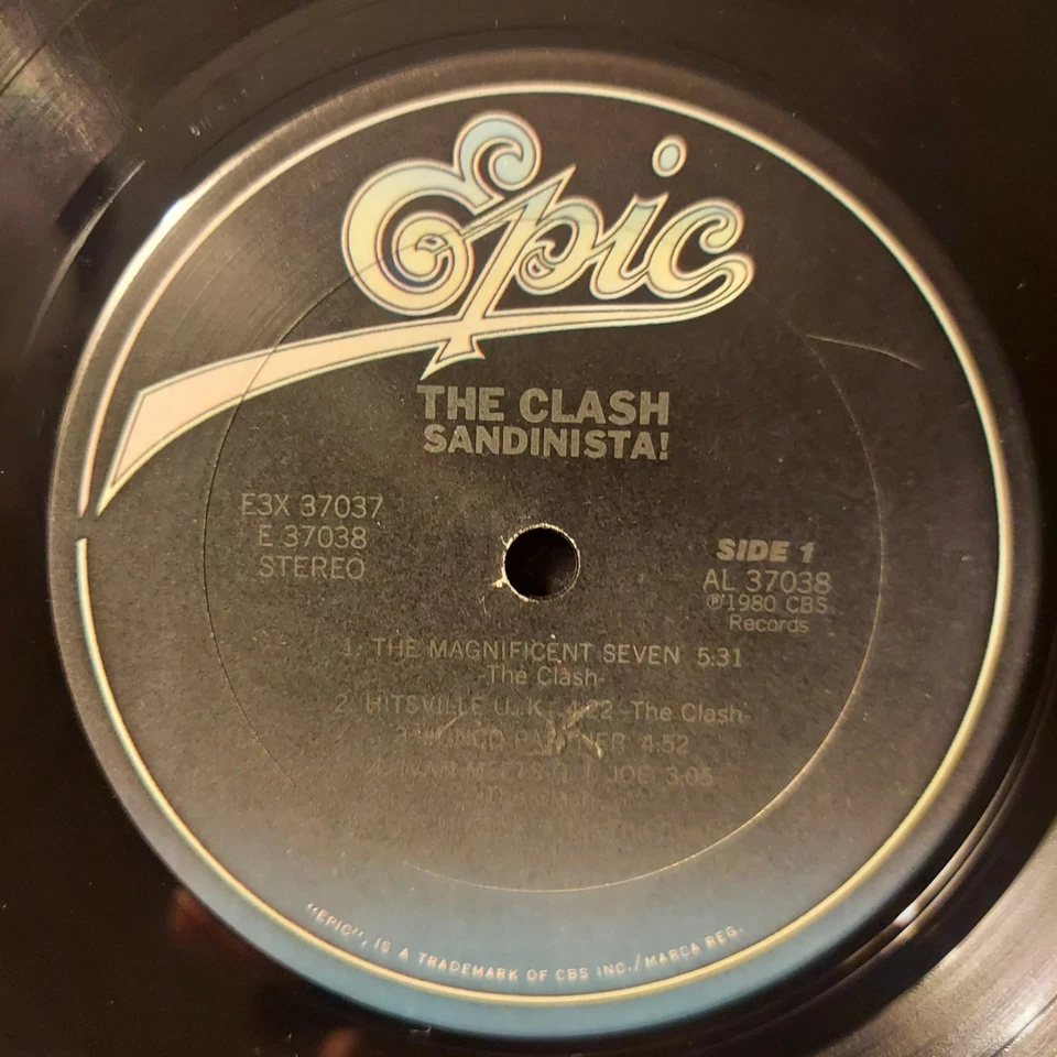 THE CLASH/SANDINISTA! 1980🔥3 x Vinyl, LP, Album W/LYRIC POSTER/FREE SHIPPING/VG - Image 3 of 4