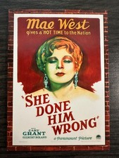 She Done Him Wrong West/Grant DUAL SWATCH RELIC 067/500 2009 Panini Movie#54 -85