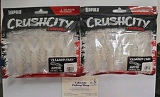 2 PKS RAPALA CRUSH CITY CUSTOMS 3.5"  CLEAN UP CRAW SOFT PLASTIC FISHING LURES
