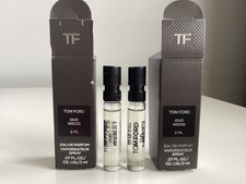 2 x Tom Ford Oud Wood Eau de Parfum 2ml Mini Size Spray New & Boxed - Total =4ml