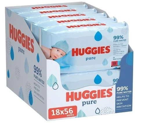Huggies Pure Baby Wipes, 18 Packs (1008 Wipes)
Opens in a new window or tab