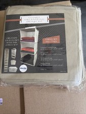 WORTHY CLOSET ORGANIZING STORAGE SET 4 PIECE SET INCLUDES HANGING, CUBES, ETC