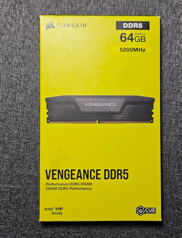 CORSAIR VENGEANCE 64GB (2 x 32GB) PC5-41600 (DDR5-5200) C40 DIMM Arbeitsspeicher