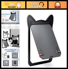 Heavy Duty Pet Screen Door for Dogs  Cats - Magnetic Lock, Scratch-Resistant, E