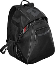 DeMarini Voodoo Junior Baseball Backpack Black Gear Bag for Young Players