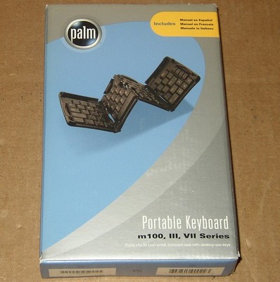 Palm Portable Foldable Keyboard P10713U for m100, III, VII Series PDA New In Box