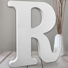 10 Inch White Big Wood Letters Unfinished Wooden Letters for Wall Decor Decor...