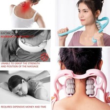 6 Roller Manual Cervical Spine Neck Massager Massage Roller Pain Relief Health