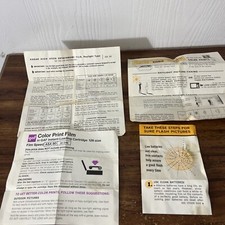 Camera Flash Instructions Lot Kodak GAF