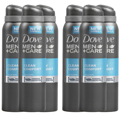 Dove Men+Care Clean Comfort 6本セット Dove Men + Care Clean Comfort Antiperspirant Deodorant Spray