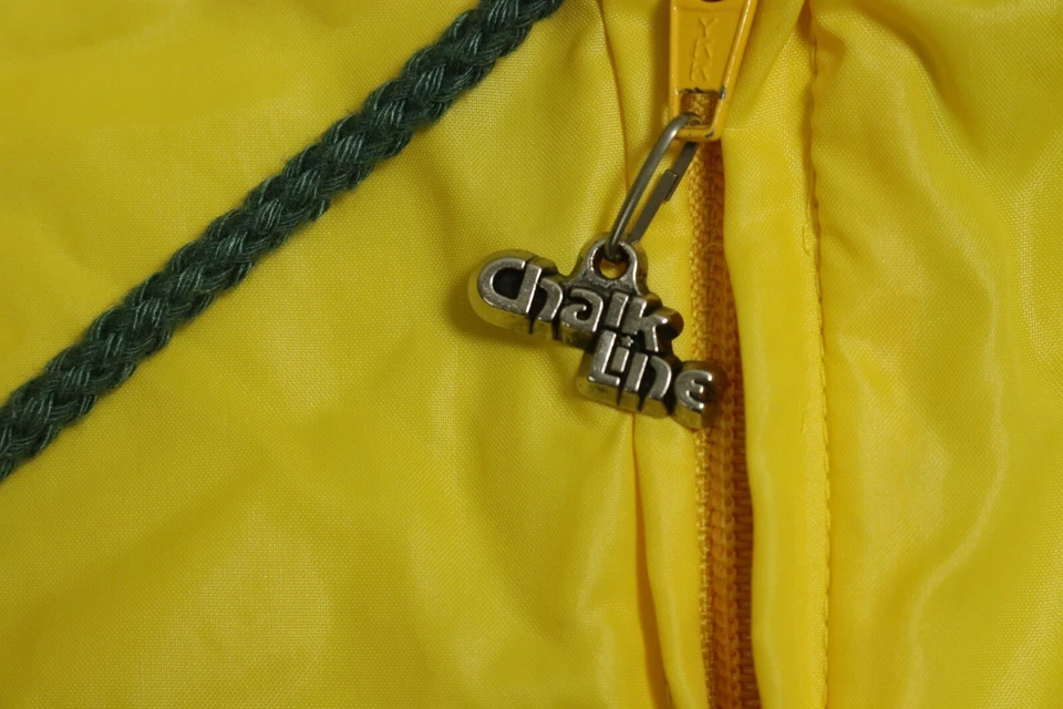 Chaqueta de atletismo vintage Chalk Line Oakland para hombre con logotipo de elefante extra grande amarilla Foto 4 de 4