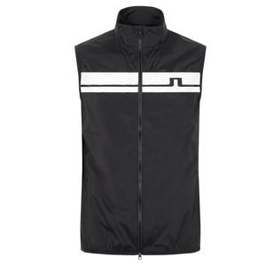 New J Lindeberg Lou Light Golf Vest Black Large Ebay