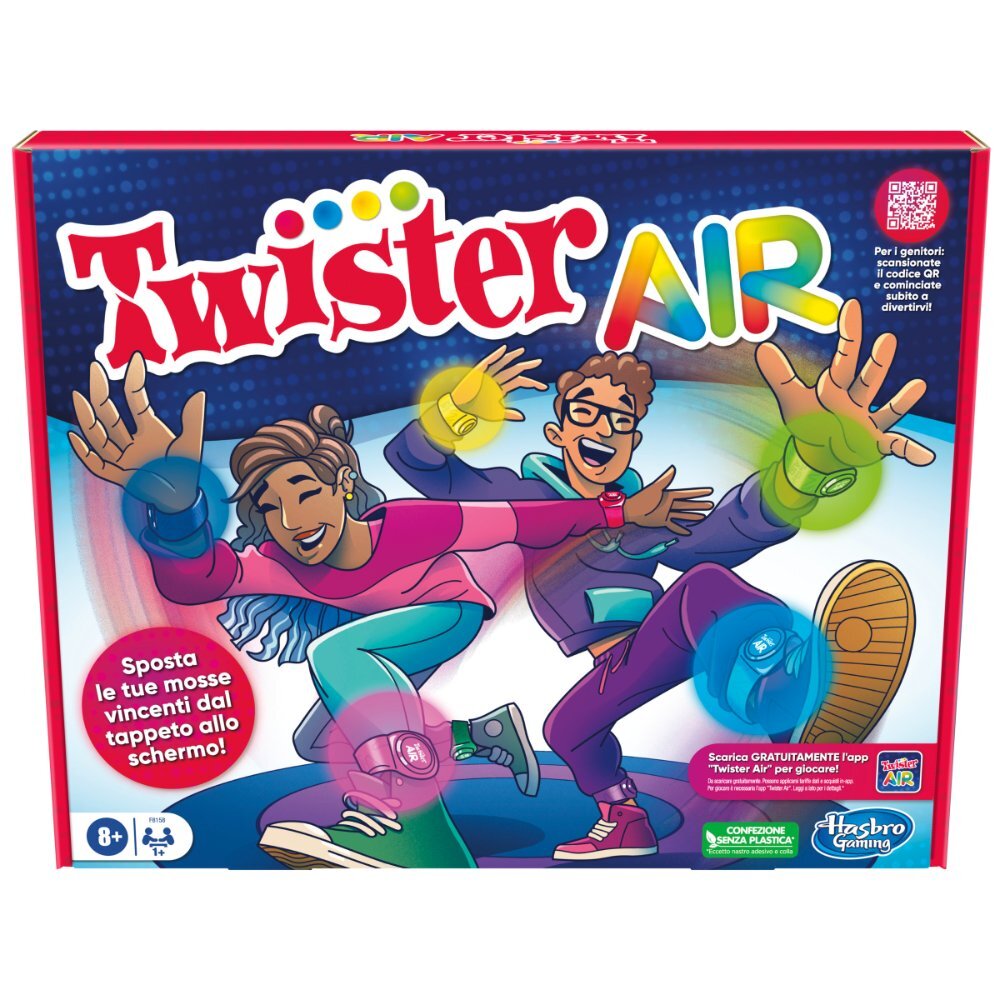Gaming twister air, gioco twister con app per realtà aumentata, si collega a dispositivi smart, giochi attivi per feste, dagli 8 anni in su - Immagine 3