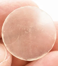 25 Capiz Shells White Round 1" (25 mm) No Holes Crafts Windchimes Shellcraft