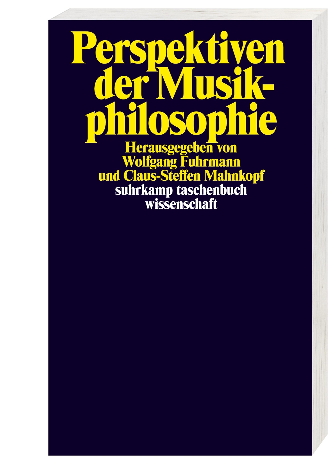Thumbnail - Wolfgang Fuhrmann / Perspektiven Der Musikphilosophie / 9783518299616