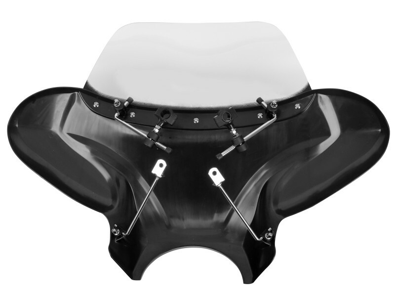Batwing Windschild Für Kawasaki Vulcan 900 Classic – Schwarze Frontverkleidung Mit Windschutz